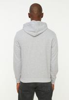 Trendyol - Plain kangaroo pocket hoodie - grey