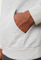 Trendyol - Plain kangaroo pocket hoodie - grey