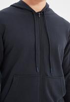 Trendyol - Ron regular fit zip thru hoodie - navy