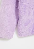 POP CANDY - Zip through fluffy jacket - purple