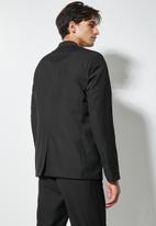 Superbalist - Core slim fit 2-button single vent blazer - black