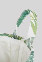 Sixth Floor - Palm leaf laundry basket - green