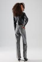 Trendyol - Waist detail high waist 90's wide leg jeans - anthracite