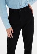 Trendyol - High waist mom jeans - black