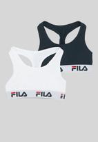 FILA - G1 (2 pk) bra - peacot white