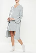 Superbalist - Maternity recovery night gown - grey melange