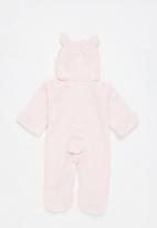 POP CANDY - Baby hooded babygrow - pink