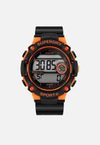 Superdry. - Multi digital watch - black/orange