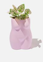 Typo - Body shaped planter - lilac 