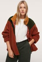 MANGO - Plus jacket gestalt - brown
