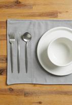 Sixth Floor - Masiari doubled lined placemat set of 2 - slate