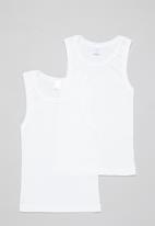 POP CANDY - Boys 2 pack vests - white