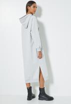 Superbalist - Hi slit hooded dress - light grey mel
