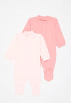 POP CANDY - 2 Pack sleepsuit - pink & coral
