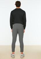 Trendyol - Peter slim fit elasticated waistband trousers - anthracite