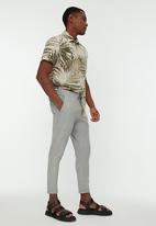 Trendyol - Peter slim fit elasticated waistband trousers - grey