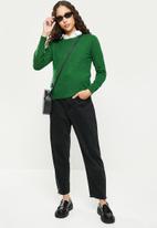 dailyfriday - Slim fit crew neck knit - emerald