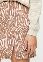 Cotton On - Mod mini skirt - mon tiger brown