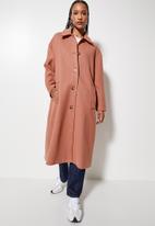 Superbalist - Collared coat - baked coral