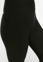 Trendyol - Bedstead stitch detail gatherer sport leggings - black