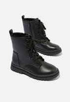 Cotton On - Combat lug boot - black