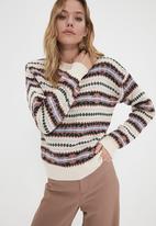Trendyol - Jacquard knitwear sweater - stone