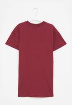 Superbalist - Oversized T-shirt dress - burgundy