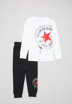 Converse - Cnvb tee & jogger set - black & white