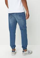 STYLE REPUBLIC - Byron tapered fit jogger jeans - washed dark blue