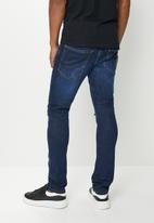 STYLE REPUBLIC - Finn skinny ripped jeans - dark blue