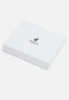POLO - Monogram credit card holder with top pocket - black iconic
