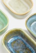 Excellent Housewares - Granite dip bowl set of 4 - multi