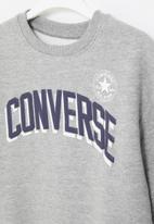 Converse - Cnvb side slit wordmark crew - grey 