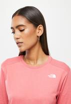 The North Face - W long sleeve simple dome tee - slate rose