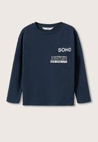 MANGO - T-shirt soho - navy
