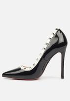 Miss Black - Lou7 court heel - black