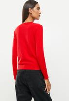 dailyfriday - V-neck sweater - red