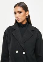 dailyfriday - Double breasted coat - black