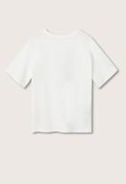 MANGO - T-shirt survive - white