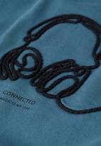 MANGO - T-shirt connect - dark blue