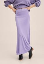 MANGO - Skirt noisette - light pastel purple