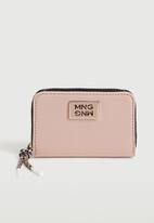 MANGO - Logo wallet - pink