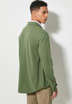 Superbalist - Barber regular fit knit shirt -  green