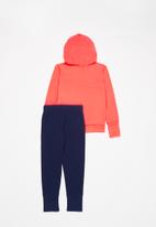 Nike - Nkb g4g ft pullover pant set - orange & navy