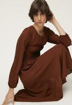 Trendyol - Buttoned dress - brown