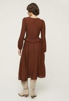 Trendyol - Buttoned dress - brown