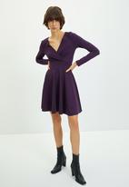 Trendyol - Knitted dress - plum