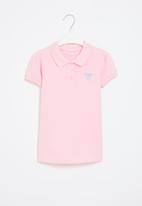 GUESS - Short sleeve classic golfer - alabaster pink