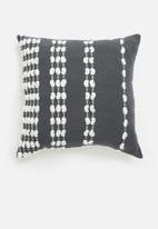 Sixth Floor - Loop cushion cover  - charcoal & white