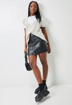 Blake - Aline pu mini skirt - black